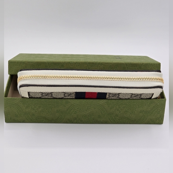 ❌️❌️SOLD❌️❌️14A❤️NWT Gucci Ophidia Zip around Wallet - Picture 5 of 11